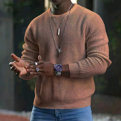 Herren Strickpullover Lässig Modern mit Struktur