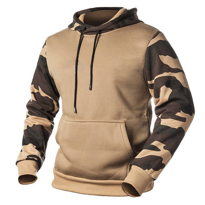 Herren Kapuzenpullover Camouflage Modern Taschen