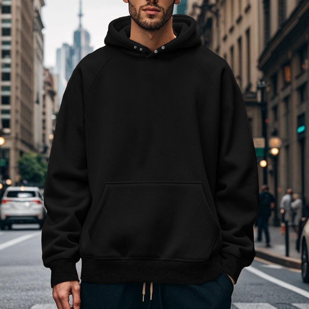 Herren Kapuzenpullover Großes Modell Weich Baumwolle