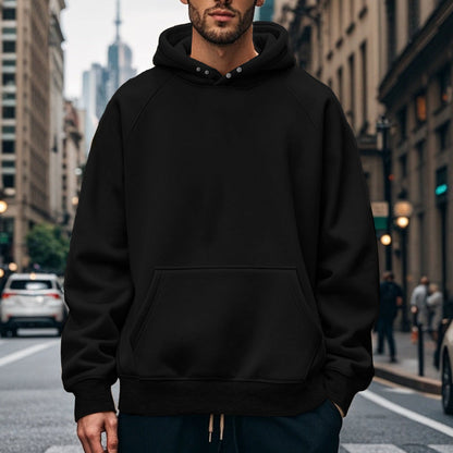Herren Kapuzenpullover Großes Modell Weich Baumwolle