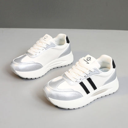 Damen Sneaker Sportlich Chunky Atmungsaktiv Komfort