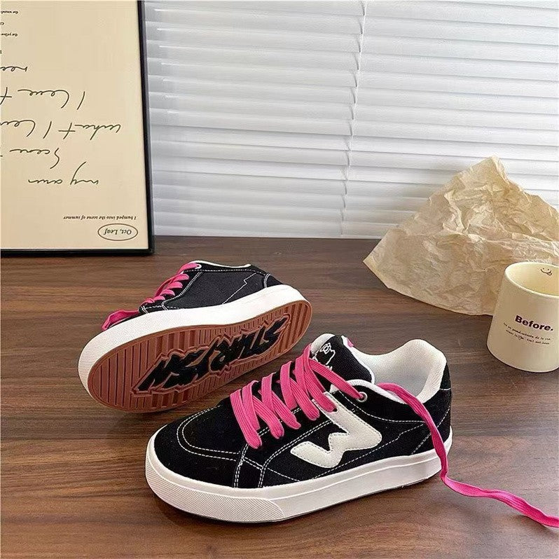 Damen Sneaker Sportlich Weite Passform Gummiprofil