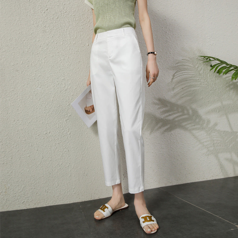 Damen Chino Hose Elegant Slim Fit