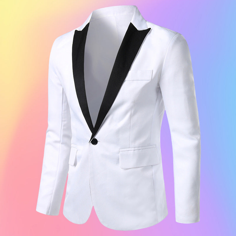 Herren Smokingjacke Slim Fit Elegant Schwarz - BerlinGlamour