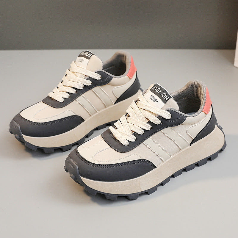 Damen Sneaker Plateau Schuhe Rutschfest Mode