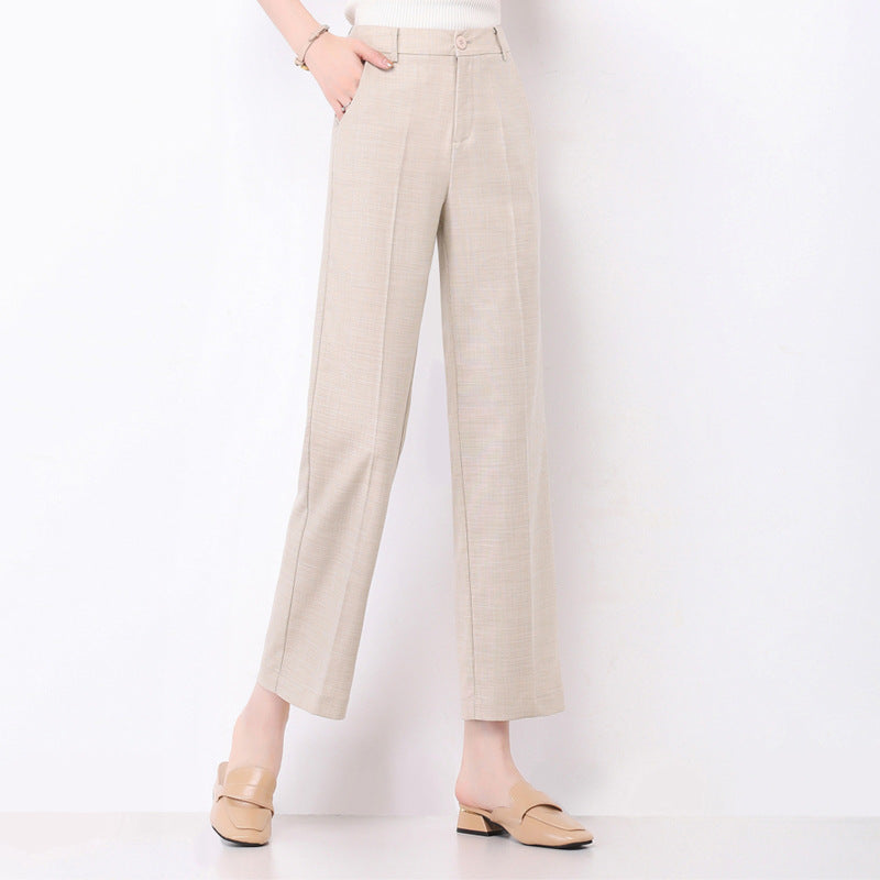 Damen Pantoletten High Waist Weite Bequem