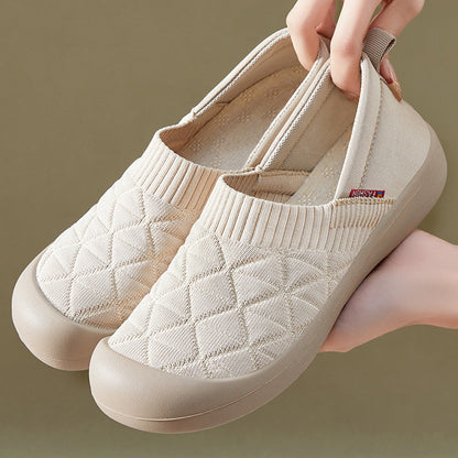 Damen Slip-On Schuhe Bequem Elastisch Comfort Schuhe