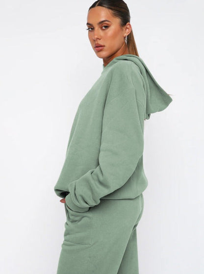 Kuscheliges Hoodie Jogger Set Damen Weich