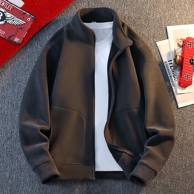 Herren Fleecejacke Warm Praktisch Reißverschluss