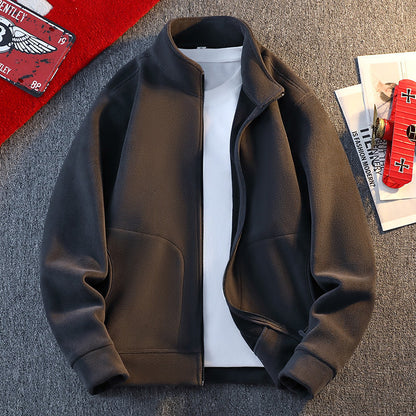 Herren Fleecejacke Warm Praktisch Reißverschluss