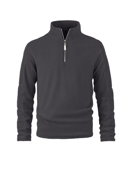 Herren Fleece-Pullover Warm Halb-Reißverschluss