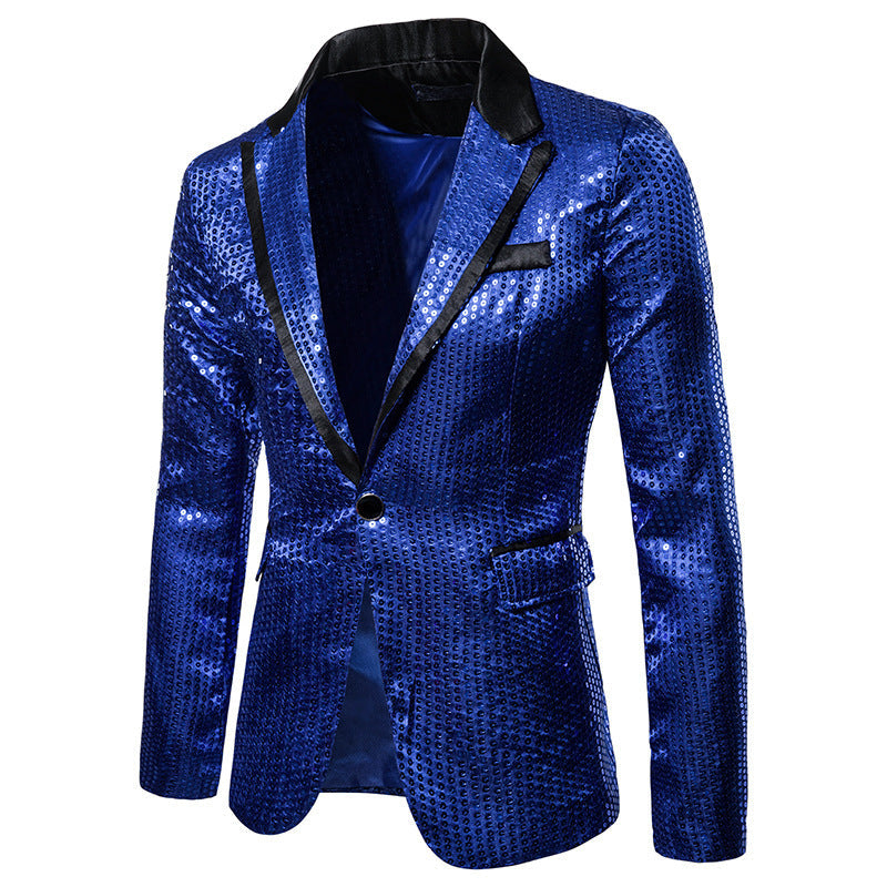 Herren Blazer mit Pailletten und Glitzerdesign
