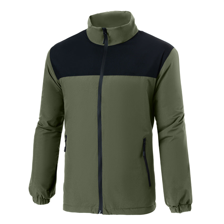 Herren Übergangsjacke Warm Isolierend Hoher Kragen