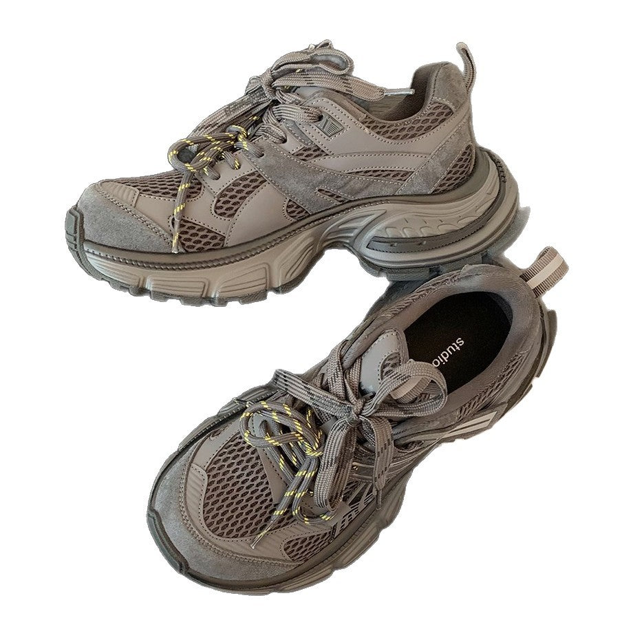Damen Laufschuhe Atmungsaktiv Rutschfest Schwarz