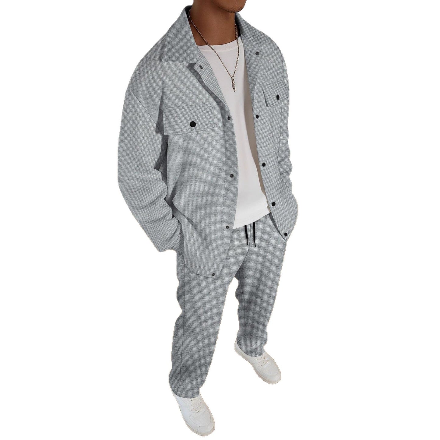 Herren Kombi Outfit Jacke Hose Casual Modern