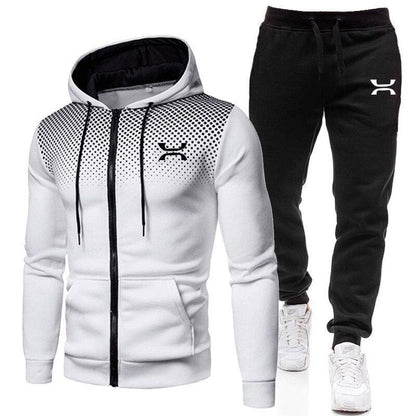 Herren Sportanzug Atmungsaktiv Hoodie Jogginghosen Bequem