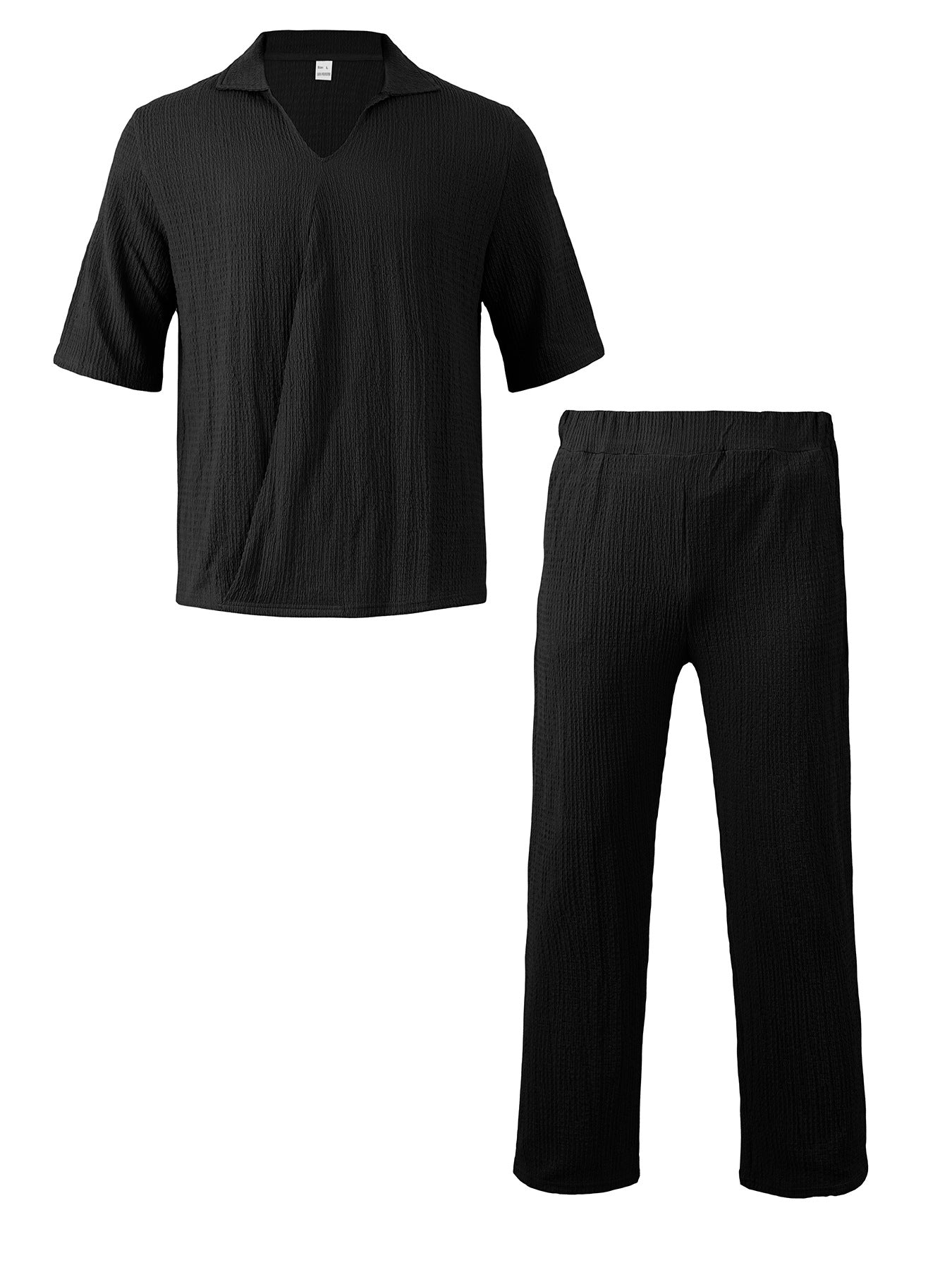 Herren Freizeit-Set V-Ausschnitt Elastisch Bequem - BerlinGlamour