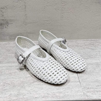 Damen Mokassins Elegante Riemen Schuhe Bequem