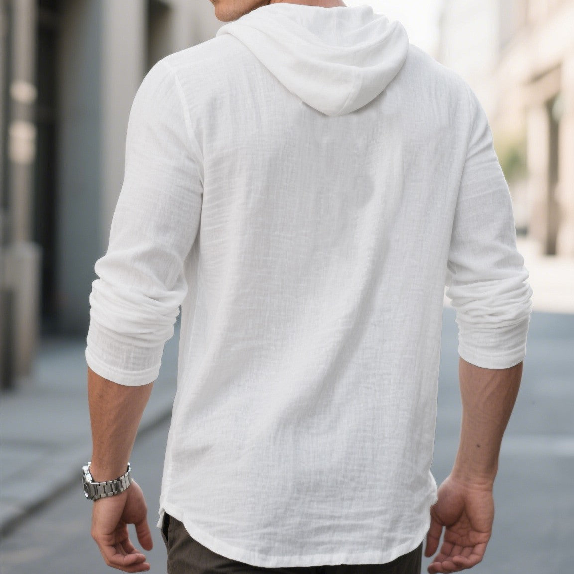 Herren Kapuzenpullover Trendig Grau