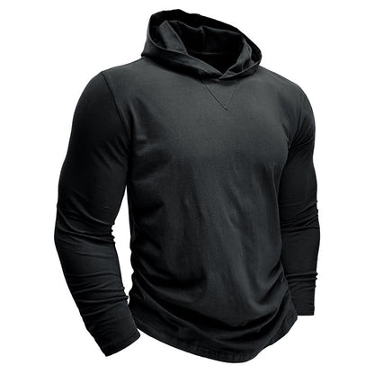 Herren Hoodie Langarm V-Ausschnitt Modern Trendy