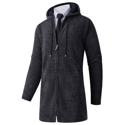 Herren Hoodie-Jacke Lässig Mit Kapuze Reißverschluss