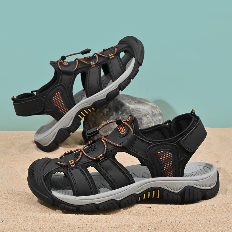 Damen Outdoor-Sandalen Sportlich Schnellschnürer Stabiler Sohle
