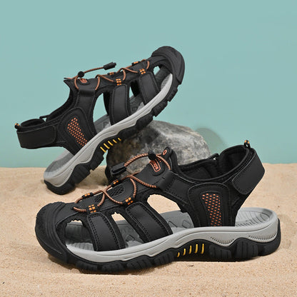 Damen Outdoor-Sandalen Sportlich Schnellschnürer Stabiler Sohle