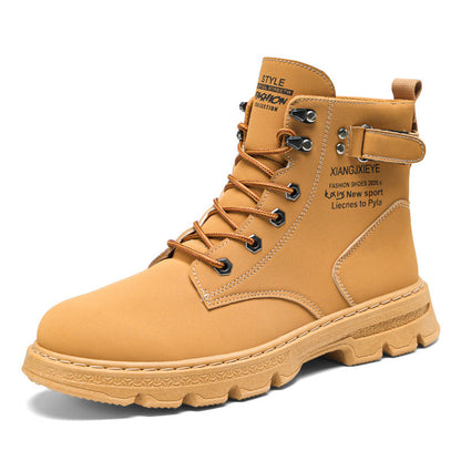 Damen Lederstiefel Robust Schnürstiefel Rutschfest Winter