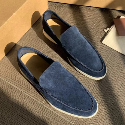 Elegante Herren Loafer Schuhe Lederschuhe Schwarz