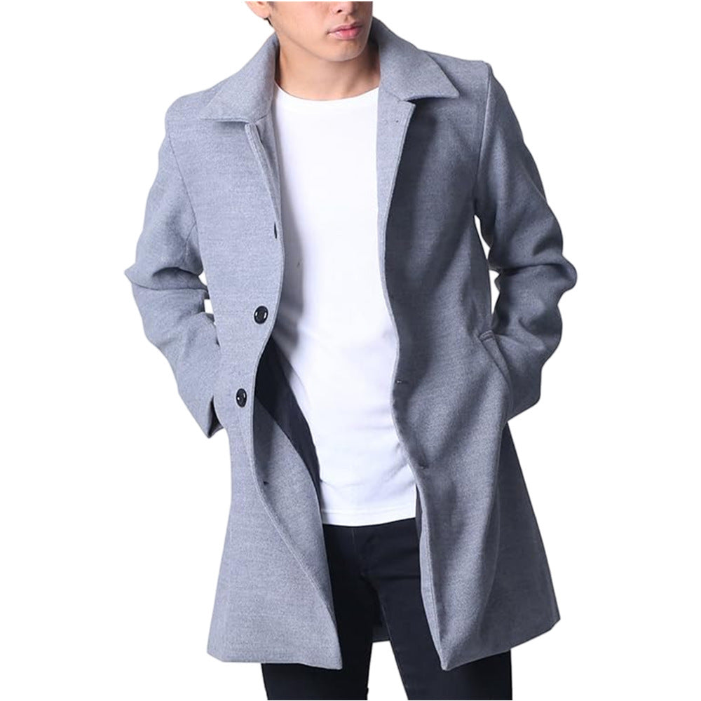 Herren Langmantel Modern Stylish Winter
