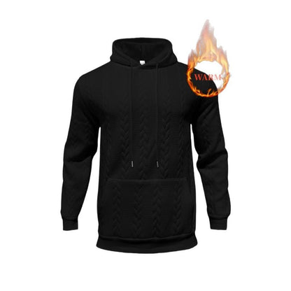 Herren Thermo Pullover Kapuze Warm Isoliert