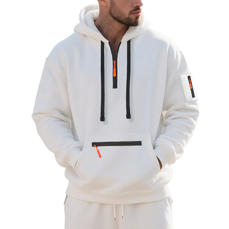 Herren Kapuzenpullover Modern Reißverschluss Trendig