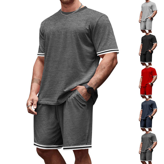 Herren Sportset Freizeitbekleidung Kontrast Modern - BerlinGlamour