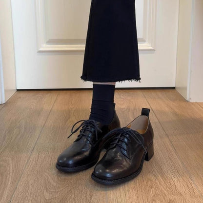 Damen Schnürschuhe Hochhackig Elegant mit Struktur Obermaterial - BerlinGlamour