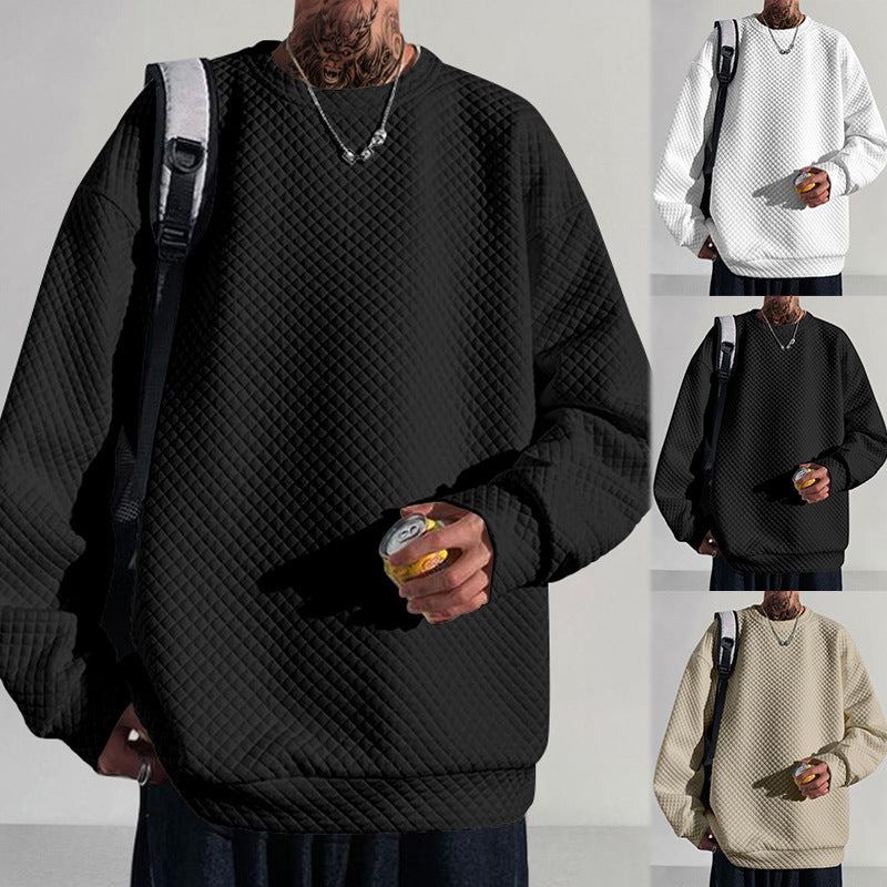 Herren Sweatshirt Lässig Strukturiert Modern