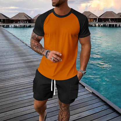 Herren Sport T-Shirt Raglan Ärmel Modern Sportlich