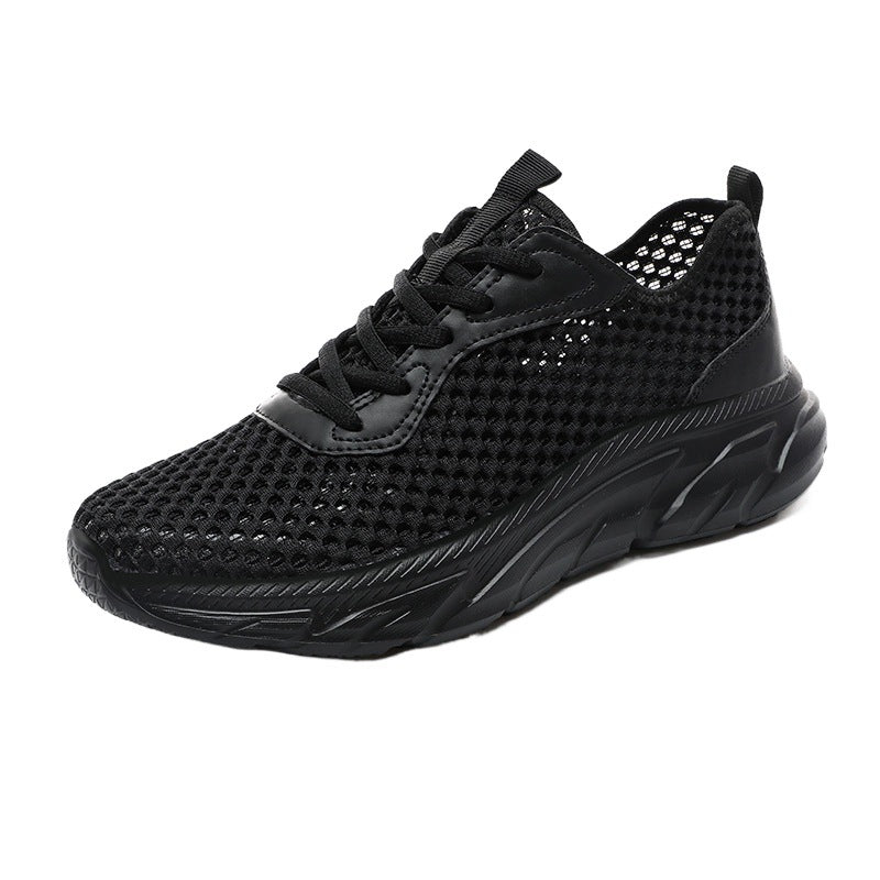 Damen Sport Sneaker Atmungsaktiv Rutschfest Schwarz - BerlinGlamour