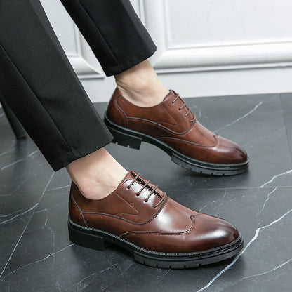 Damen Schnürschuhe Elegante Leder Schuhe Rutschfest
