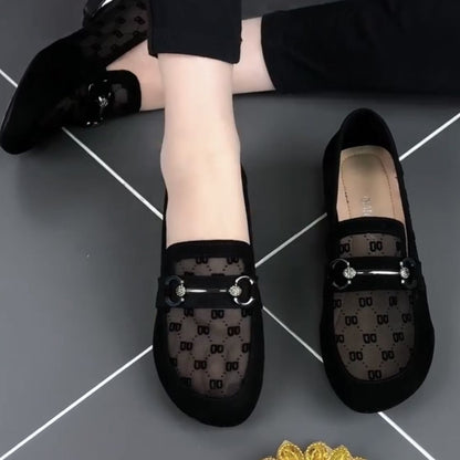 Damen Halbschuhe Hochzeitsschuhe Spitze Blockabsatz Elegant