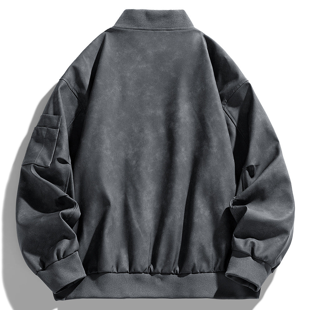 Herren Bomberjacke Funktionale Taschen Sportlich Modern