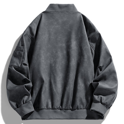 Herren Bomberjacke Funktionale Taschen Sportlich Modern