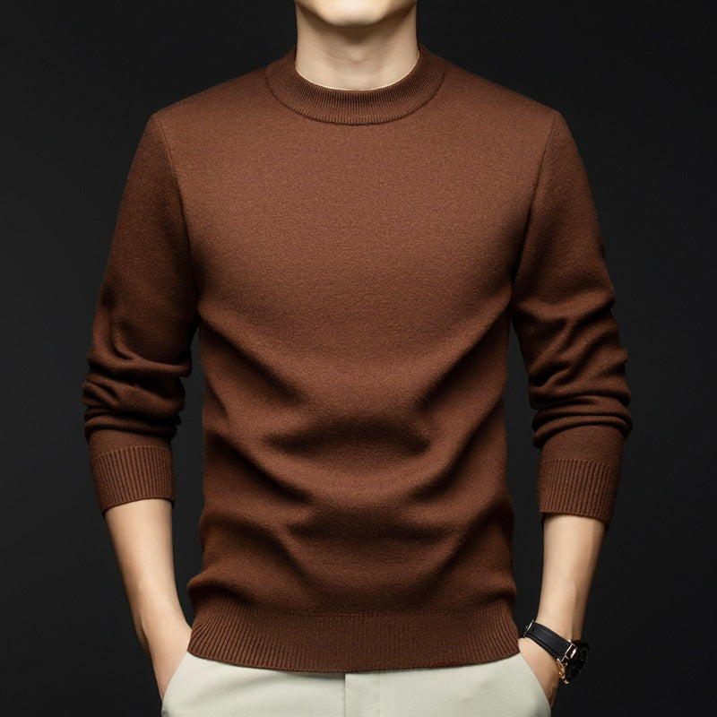Herren Pullover Lässig Grau Kaschmir