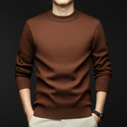 Herren Pullover Lässig Grau Kaschmir