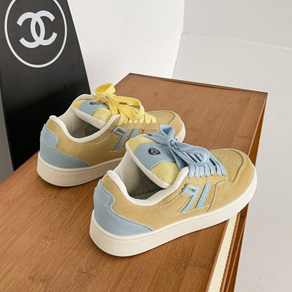 Damen Sneaker Weiches Wildleder Bunt Modisch