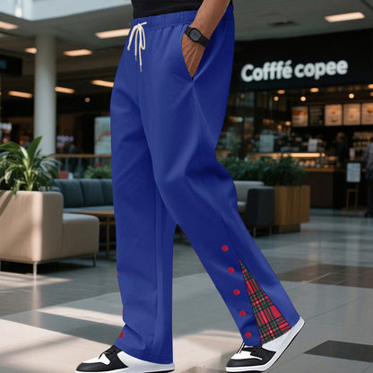 Herren Hose Karo Freizeitbeleidigung mit verstellbarem Bund