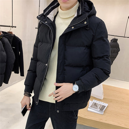 Herren Steppjacke Warm Isoliert mit Kapuze