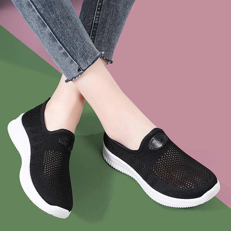 Damen Slip-On Schuhe Bequem atmungsaktiv Freizeit