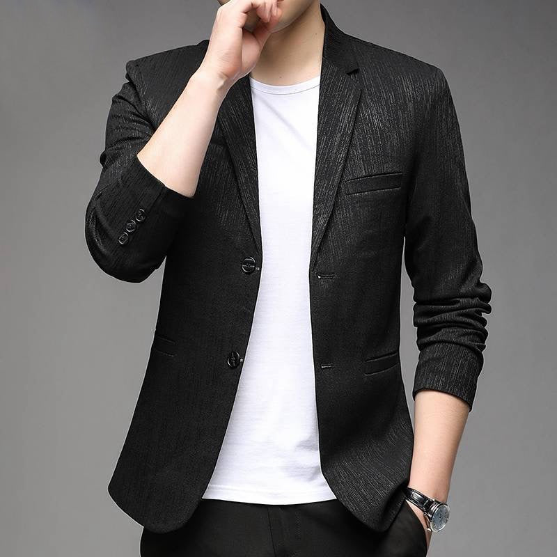 Herren Slimfit Jacke Elegant Muster Modern Style