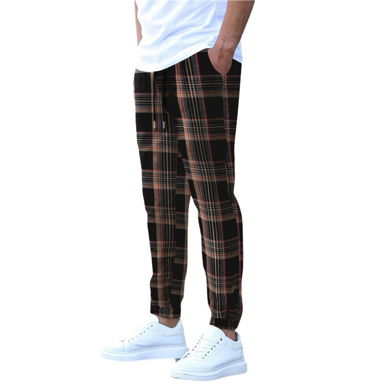 Herren Flanellhose Bequem Mit Seitentaschen Elastisch