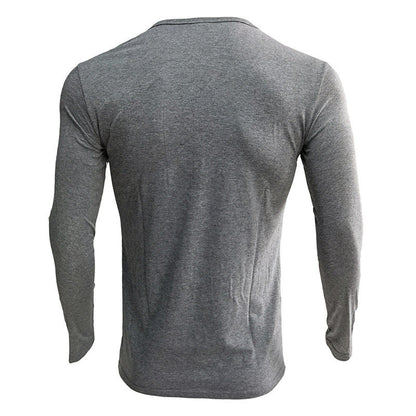 Herren Langarmshirt Henley Design Modern Berlin